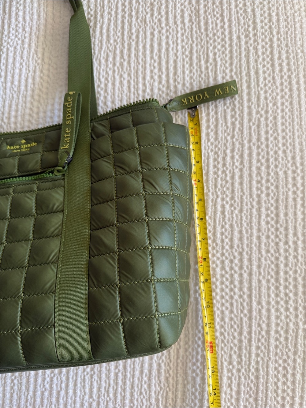 kate spade Olive Quilted Tote with Dual Top Handles - Picture 3 of 7